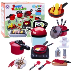 Kuchenka przenośna z akcesoriami - Leantoys