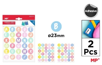 Naklejki literki 23mm 2 arkusze - MP Main Paper