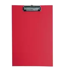 Deska A4 PVC z klipsem czerwona D.RECT