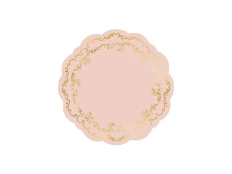 Podkładki pod talerze brudny róż 35cm 6szt - PartyDeco