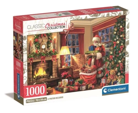 Puzzle 1000 Compact Christmas Collection - Clementoni