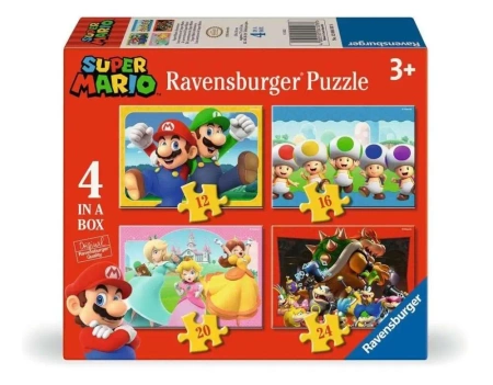 Puzzle 4w1 Super Mario - Ravensburger