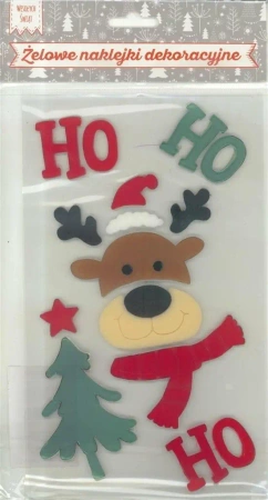 Źelowe naklejki dekoracyjne - BN łoś HO HO HO - MCD