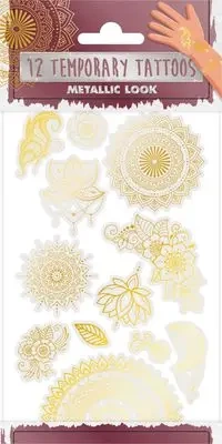 Tatuaże metaliczne Mehndi - Grafix