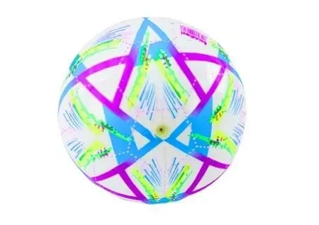 Piłka gumowa jaskrawa we wzorki 24cm - Leantoys
