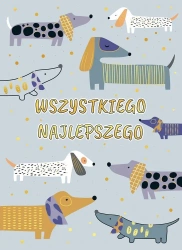 Karnet B6 Szare psy - Henry