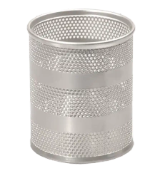 Przybornik duży okrągły srebrny - Tetis