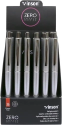 Długopis automat. Zero Silver Z4 niebieski (36szt) - Titanum