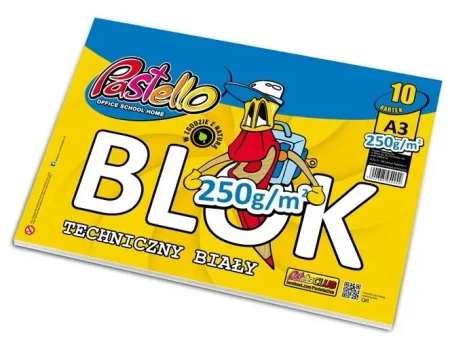 Blok techniczny A3 250g 10 kartek - Alfa Pastello