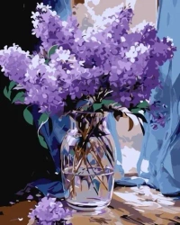 Malowanie po numerach - Pachnący fiolet 40x50cm - Qbee