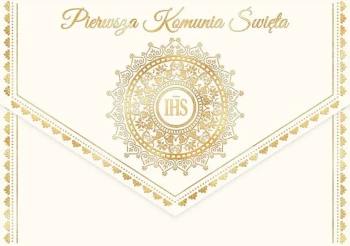 Karnet koperta A5 Komunia. IHS - Henry