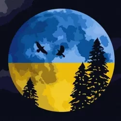 Malowanie po numerach - Pod gołym niebem 40x40cm - Ideyka