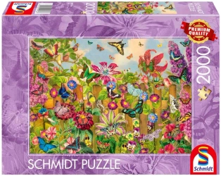 Puzzle PQ 2000 Ogród motyli - Schmidt