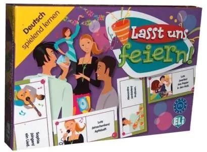 Gra językowa Niemiecki Lasst uns feiern !. Opr. karton - b.d.