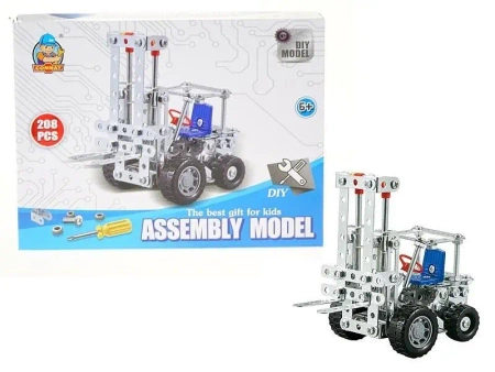 Klocki metalowe do skręcania 206el 24x18x5cm - ADAR