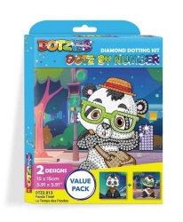 Diamond Dotz - Dotz By Number Panda Time - Diamond Dotz