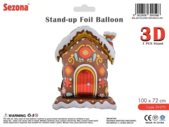 Balon Boże Narodzenie Dom z piernika 100x72cm - Sezona