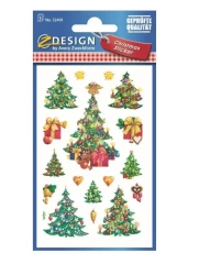 Naklejki świąteczne - Bożonarodzeniowe choinki - Zdesign