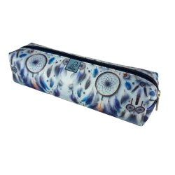 Piórnik szkolny młodzieżowy prostokąt kostka Boho Łapacz Snów Blue - EV-Corp