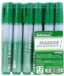 Marker suchościeralny okrągły zielony (12szt) - Schemat