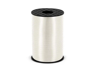 Wstążka plastikowa biała 5mmx225m - PartyDeco