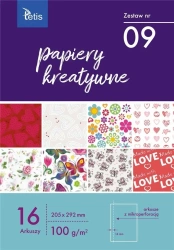 Papiery kreatywne A4 16 kartek nr 09 KB030-09