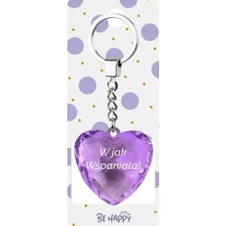 Berlok prezentowy z napisem W jak Wspaniała! - Be-Happy Gifts