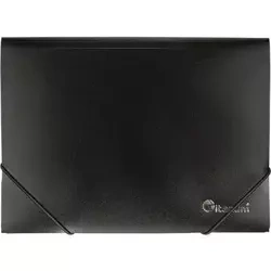 Teczka PP A5 z gumką czarna - Titanum