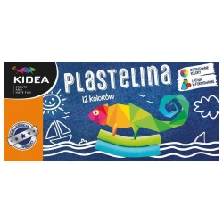 Plastelina 12 kolorów KIDEA - DERFORM