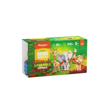 Mini Waffle 50el Animals Sawanna - Marioinex