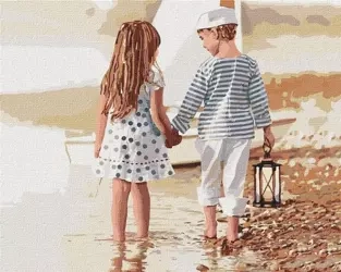 Malowanie po numerach - Przyjaźń 40x50cm - Ideyka