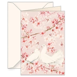 Karnet B6 + koperta 6097 Ślub gołębie - Tassotti