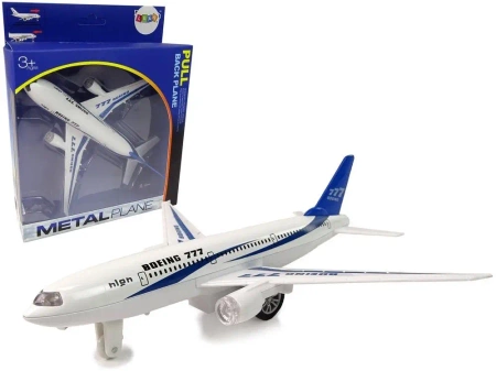 Samolot pasażerski Boeing 777 biały - Leantoys
