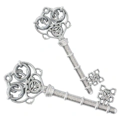 Ozdoby świąteczne srebrne klucze 2szt - Be-Happy Gifts