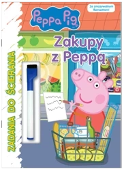 Zakupy z Peppą! Świnka Peppa. Zadania do ścierania - Opracowanie zbiorowe