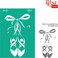 Szablon samoprzylepny wielokrotnego użytku baletki 21x29.7cm - ROSA
