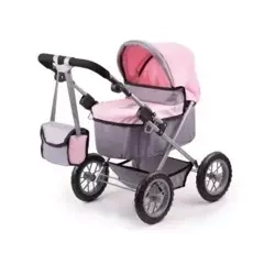 Wózek głęboki dla lalki różowy - Playme