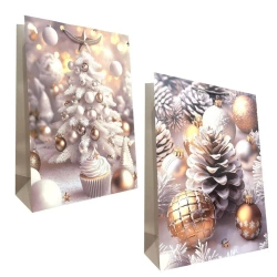 Torebka prezentowa XXL Boże Narodzenie szerokie - Ju-Piter