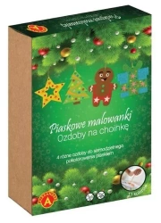 Piaskowe Malowanki Ozdoby na Choinkę: Ciastek - Alexander