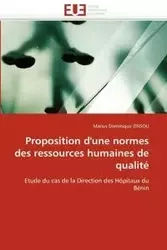Proposition d''une normes des ressources humaines de qualité - ZINSOU-M