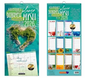 Kalendarz 2026 ścienny planer Dobrych myśli - Kukartka