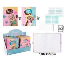 Notes z kłódką 178x130mm Kotki MIX - MP Main Paper