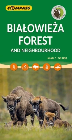 Mapa -Białowieża Forest and Neighbourhood 1:50 000