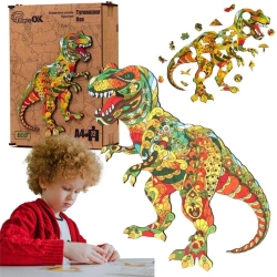 Puzzle drewniane eko 72 Tyranozaur rex A4 - PuzzleOK