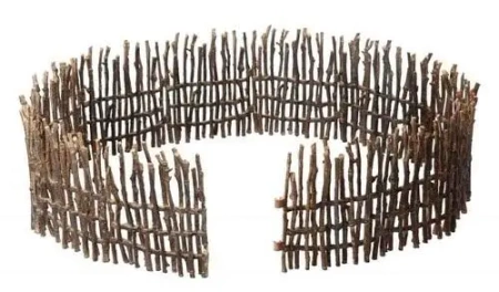 Zestaw drewniane ogrodzenie brązowe - Collecta