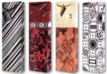 Torebka ozdobna laminowana PL-13 butelka grafika - Panorama