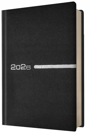 Kalendarz 2026 A5 dzienny czarny - Evena