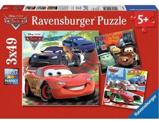 Puzzle 3x49 Auta 2 - Ravensburger
