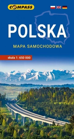 Polska mapa samochodowa 1:650 000