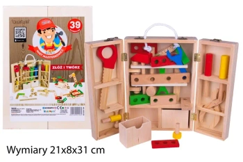 Narzędzia drewniane w skrzynce - Norimpex
